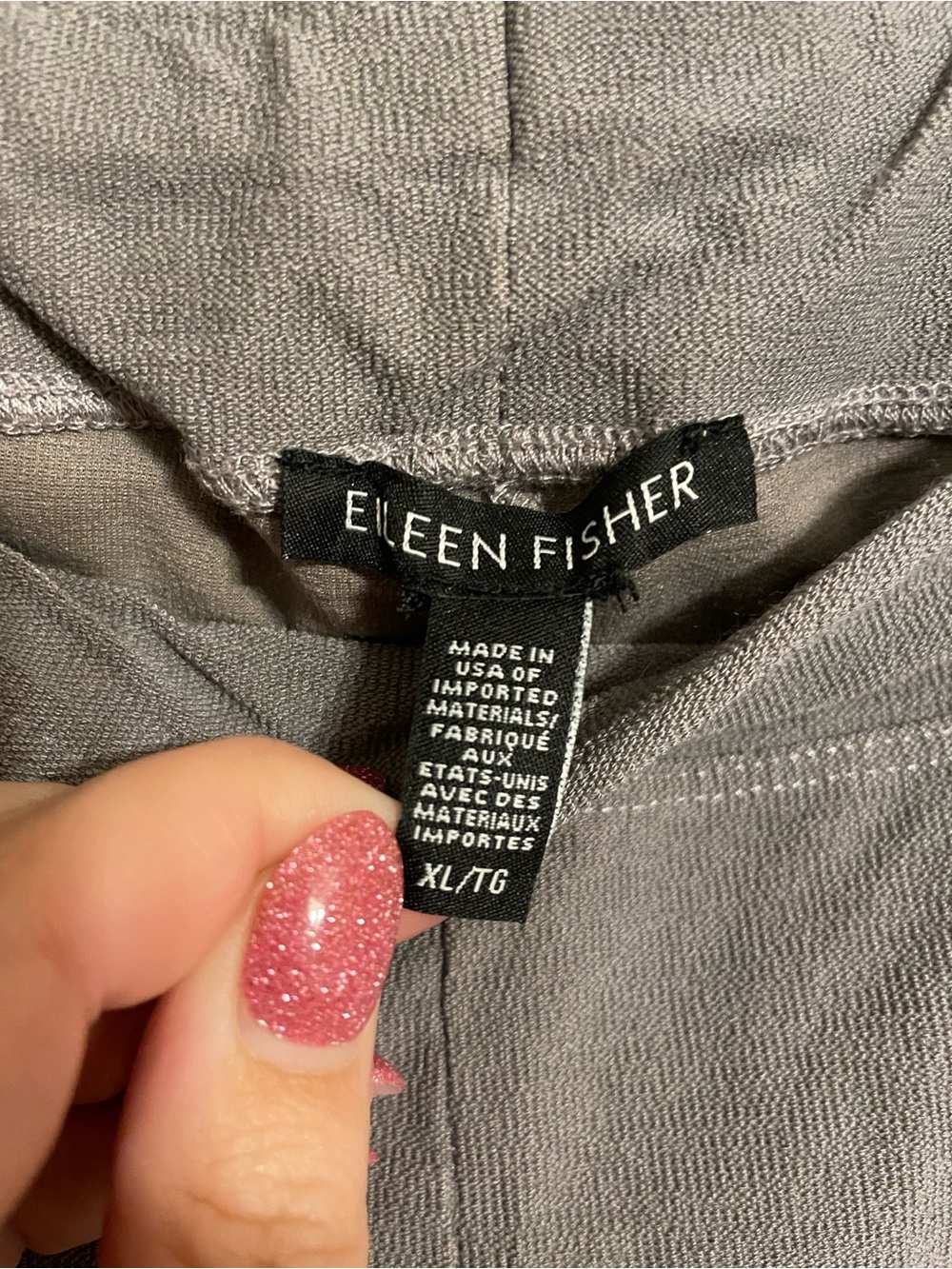 Eileen Fisher Viscose pull on pants grey size XL - Picture 2 of 4